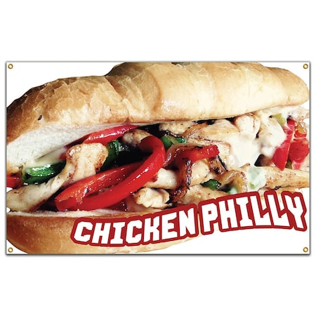 Signmission Chicken Tenders And Fries Banner Heavy Duty 13 Oz Vinyl with Grommets B-60 Chicken Tenders And Fries